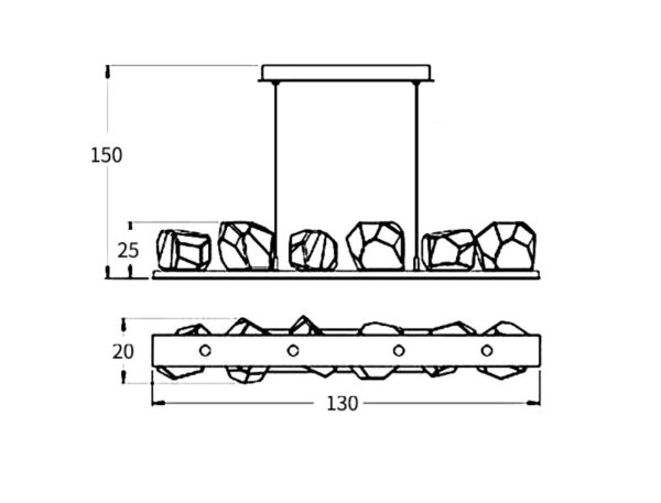 Gemstopper Glass Chandelier - Image 10