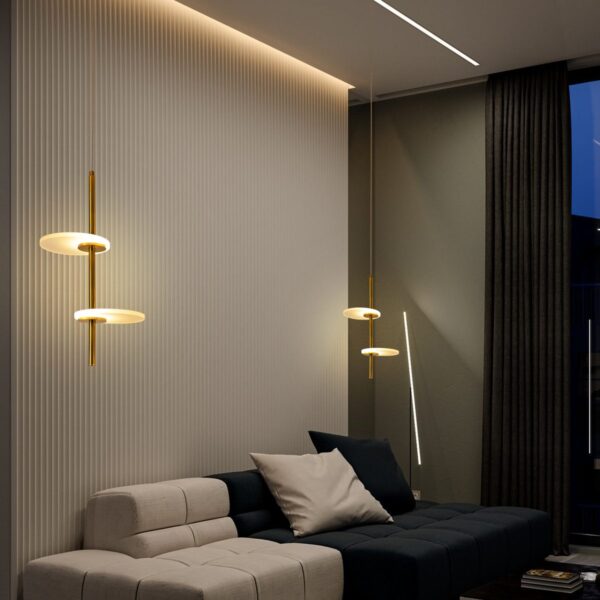 Trapeze (Iron, Acrylic) Pendant Lamp - Image 2