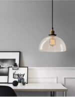 Betorcy B Vintage Glass Pendant Lamp