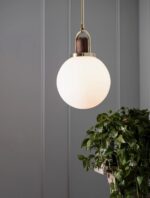 Full Moon Arc Glass Pendant Lamp