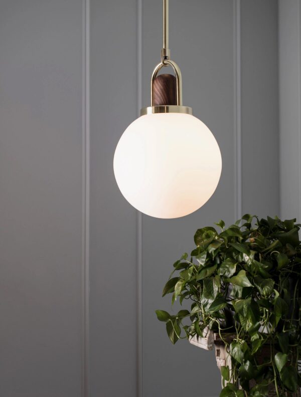 Full Moon Arc Glass Pendant Lamp