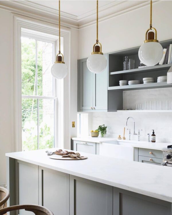 Full Moon Arc Glass Pendant Lamp - Image 10