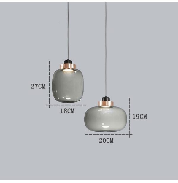 Gratai Smoked LED (Glass) Pendant Lamp - Image 11