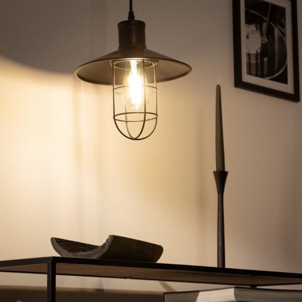 Ree Rustic Iron Pendant Lamp - Image 11
