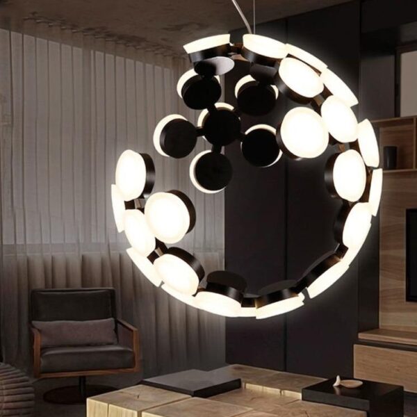 Moon Globe LED Inbuilt Chandelier - Image 14