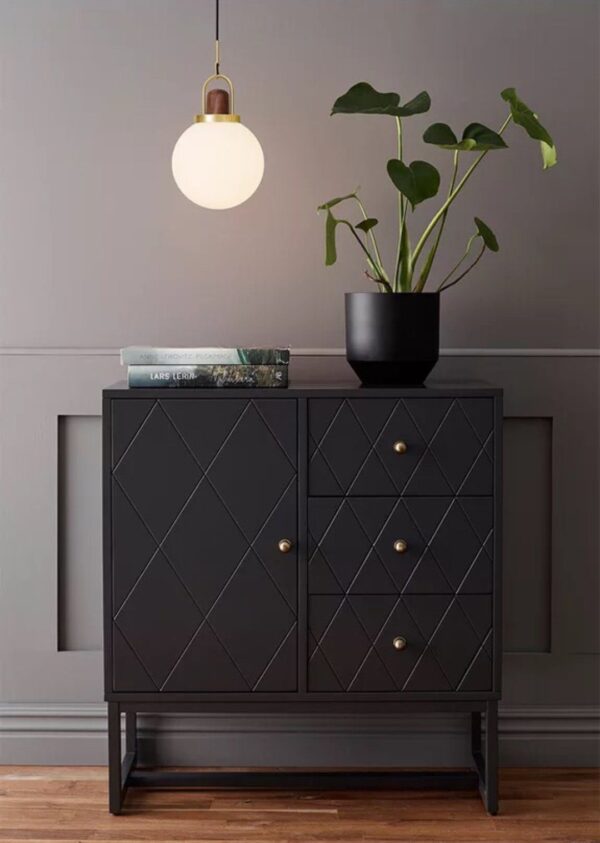 Full Moon Arc Glass Pendant Lamp - Image 14