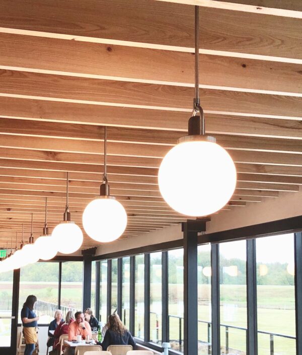 Full Moon Arc Glass Pendant Lamp - Image 17