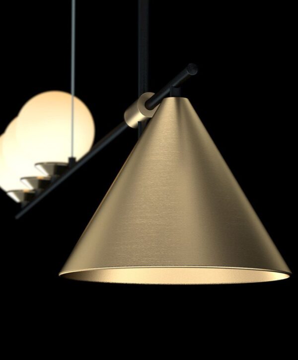 Barista Linear Bonnie Glass Chandelier - Image 3