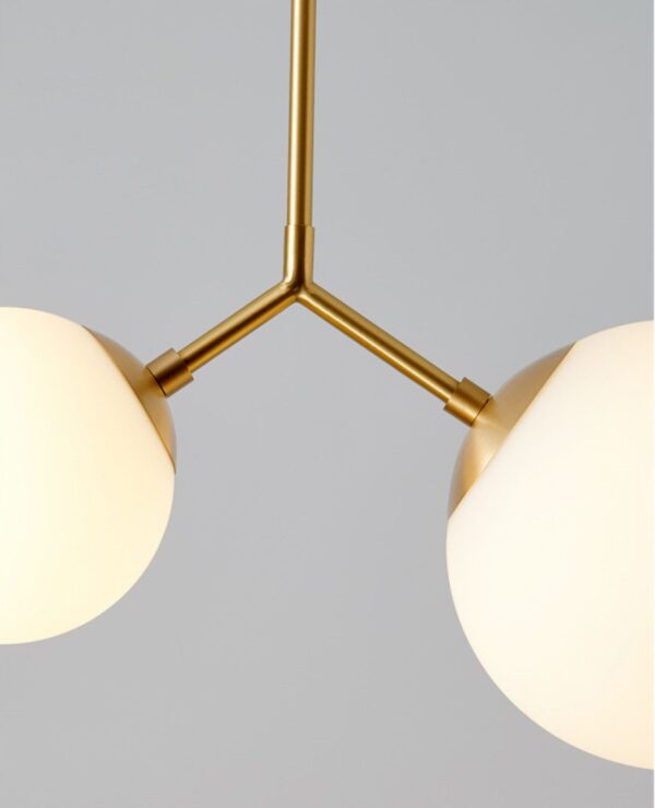 Opale Twins Glass Pendant Lamp - Image 3
