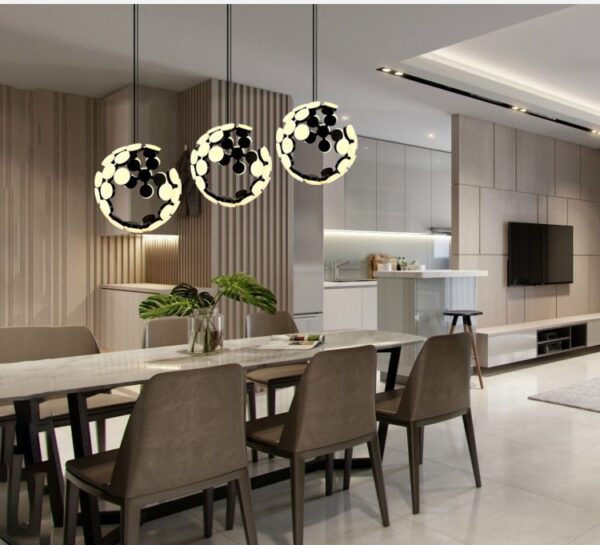 Moon Globe LED Inbuilt Chandelier - Image 5