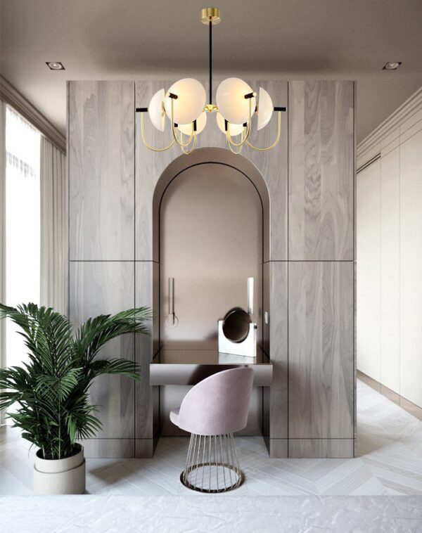 Earmuff Glass Chandelier - Image 4