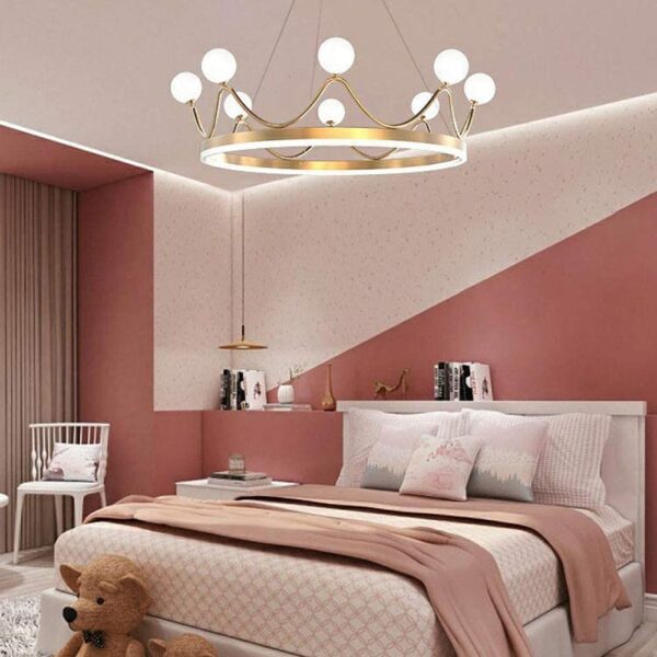 Royal Crown (8 Heads) Glass Chandelier - Image 5