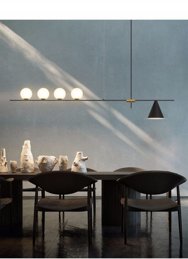 Barista Linear Bonnie Glass Chandelier - Image 6