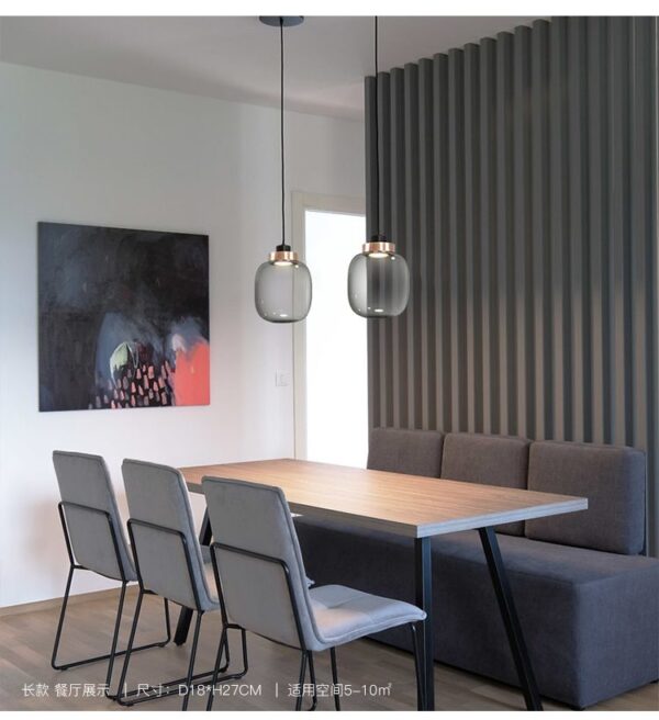Gratai Oval LED (Glass) Pendant Lamp - Image 6