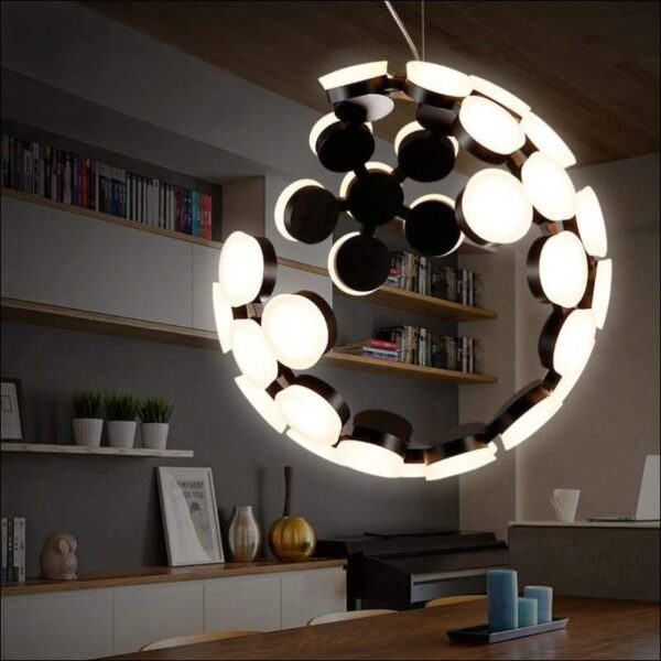 Moon Globe LED Inbuilt Chandelier - Image 9