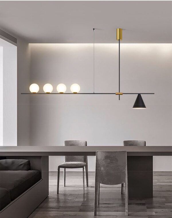 Barista Linear Bonnie Glass Chandelier - Image 7