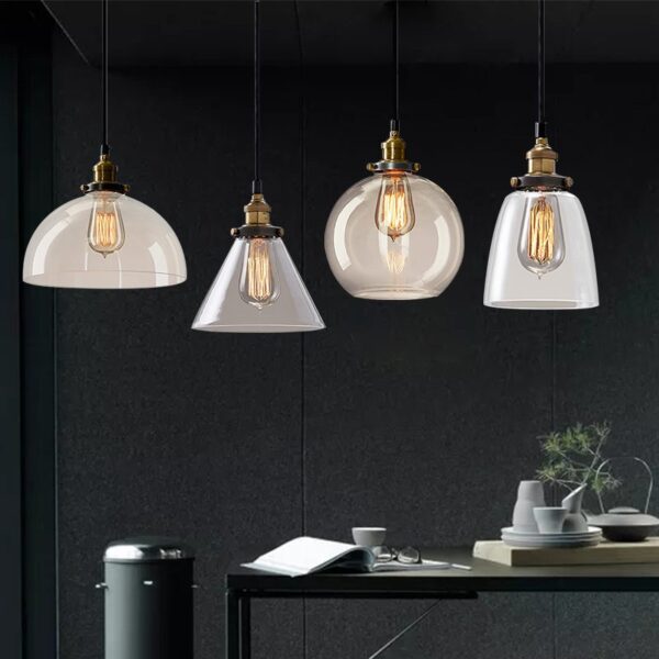 Betorcy B Vintage Glass Pendant Lamp - Image 5