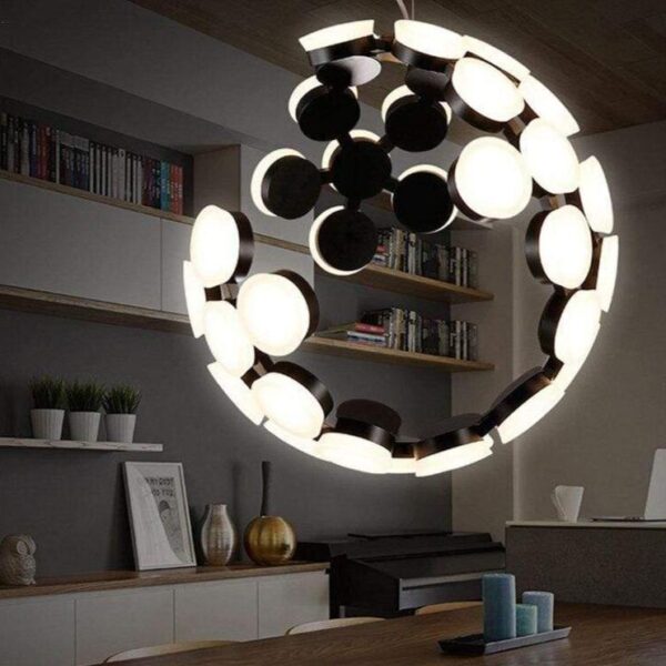 Moon Globe LED Inbuilt Chandelier - Image 11
