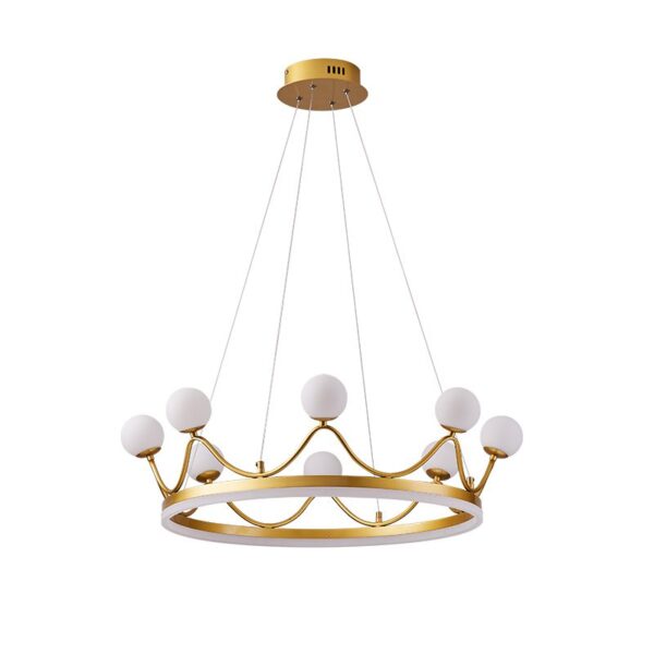 Royal Crown (8 Heads) Glass Chandelier - Image 9