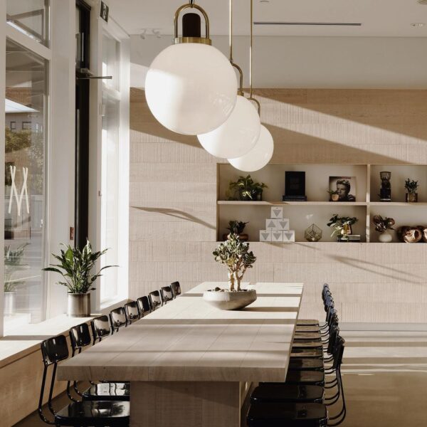 Full Moon Arc Glass Pendant Lamp - Image 8