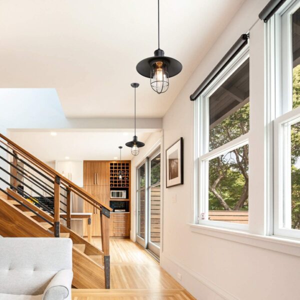 Ree Rustic Iron Pendant Lamp - Image 9