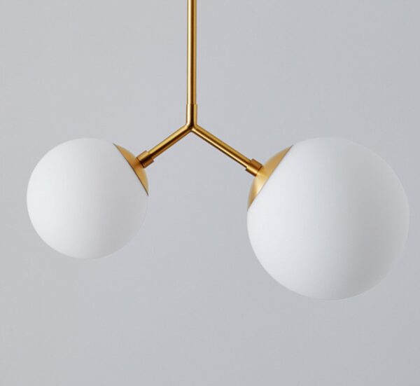 Opale Twins Glass Pendant Lamp - Image 8