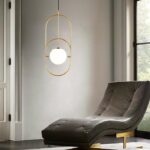Everly 2 Glass Globe Pendant Light