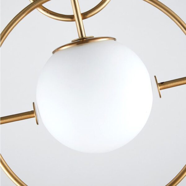 Everly 2 Glass Globe Pendant Light - Image 5