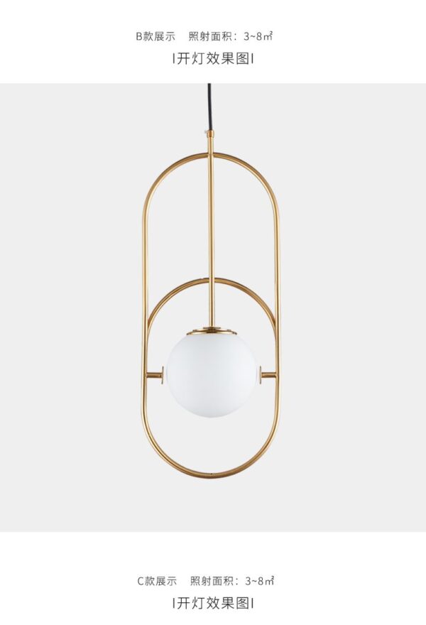 Everly 2 Glass Globe Pendant Light - Image 7