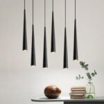Heston 6 Black Pendant Light