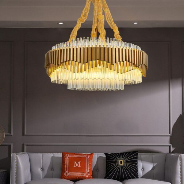 Atlantis Round Glass Chandelier - Image 11