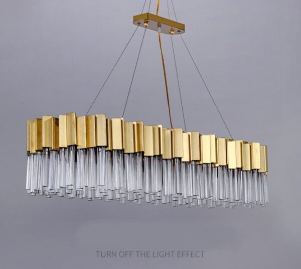 Roman Chic Glass Chandelier - Image 2