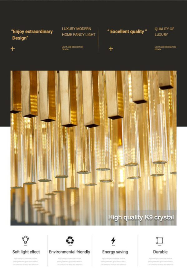 Atlantis Round Glass Chandelier - Image 2