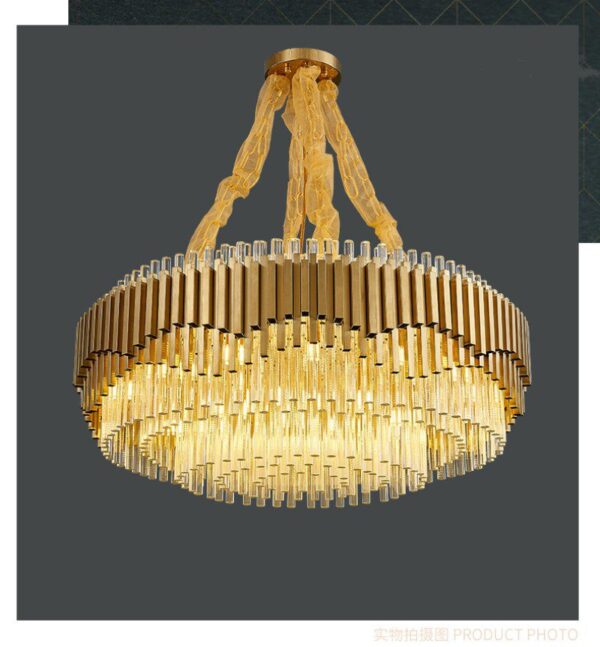 Atlantis Round Glass Chandelier - Image 3