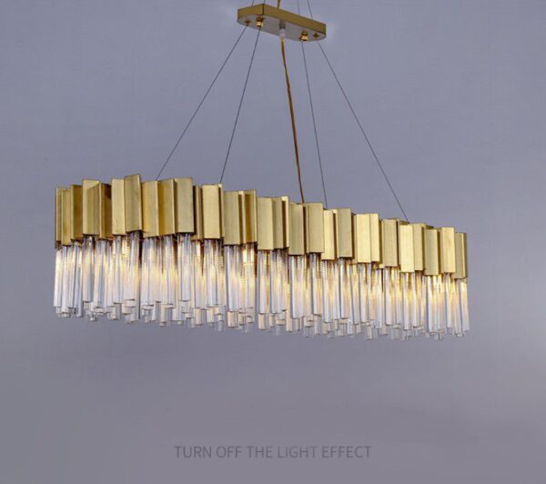 Roman Chic Glass Chandelier - Image 4