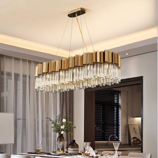 Roman Chic Glass Chandelier - Image 6