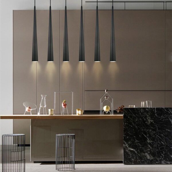 Heston Black Pendant Light