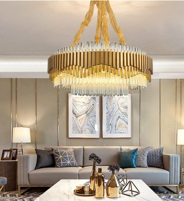 Atlantis Round Glass Chandelier - Image 8