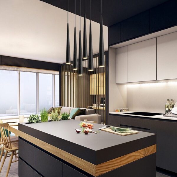 Heston Black Pendant Light - Image 5