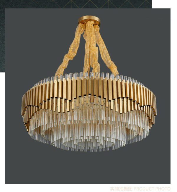 Atlantis Round Glass Chandelier - Image 9