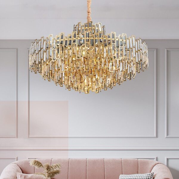 Mozaik Round Crystal Chandelier - Image 2