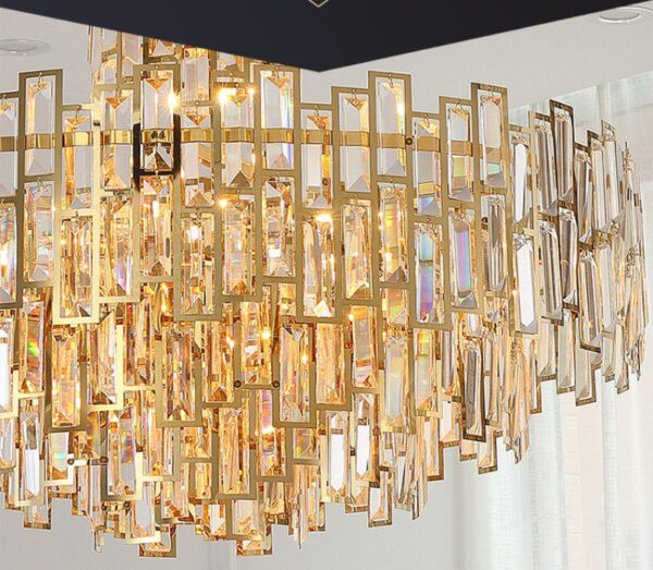Mozaik Round Crystal Chandelier - Image 4