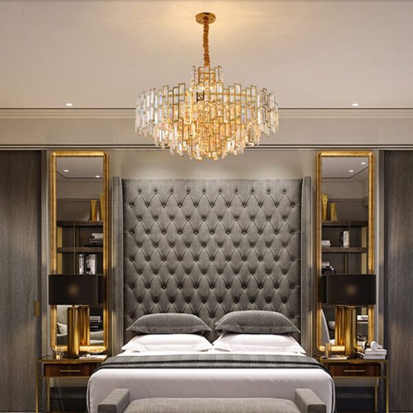 Mozaik Round Crystal Chandelier - Image 9