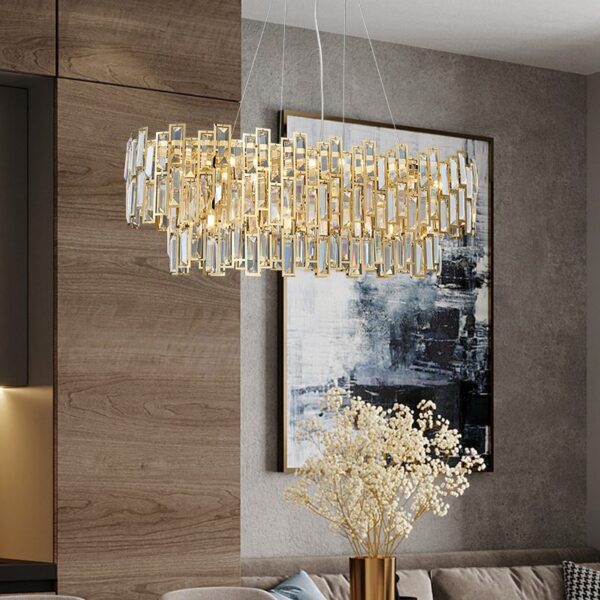 Moziak Oval Crystal Chandelier - Image 7