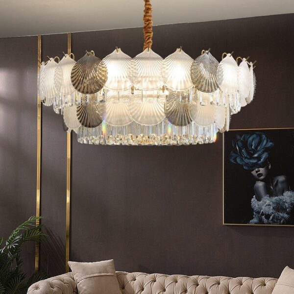 Cloud 9 Glass & Crystal Chandelier - Image 5