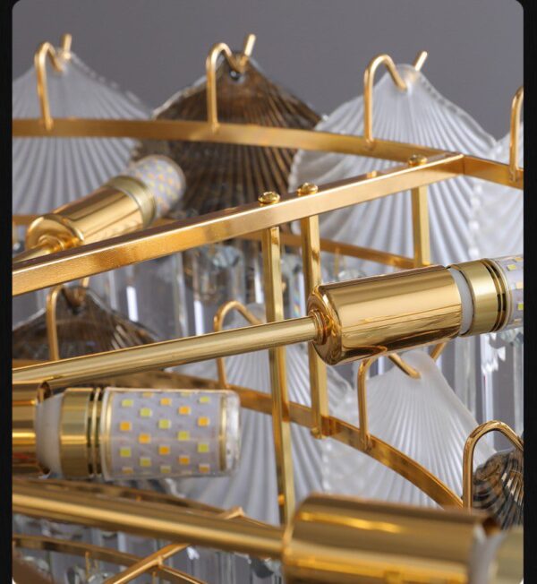 Cloud 9 Glass & Crystal Chandelier - Image 3