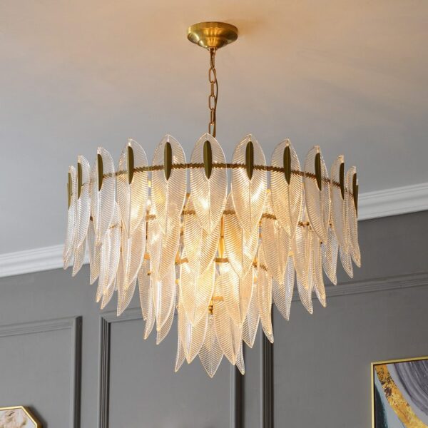 Shell Glass Chandelier - Image 2