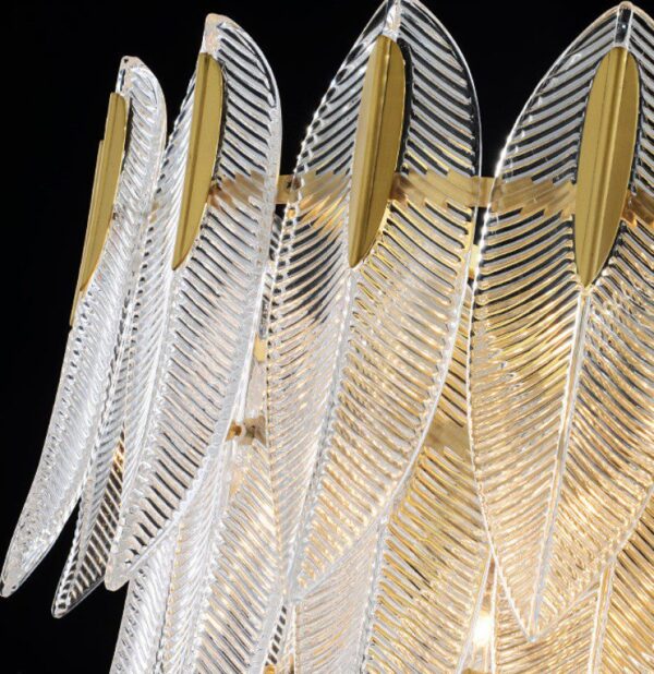 Shell Glass Chandelier - Image 6