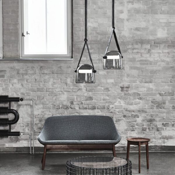 Dew Smoked (Glass, Leather) Pendant Light - Image 6