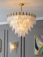 Shell Glass Chandelier